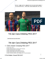 Trik Dan Cara Dribbling Pes 2017