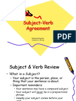 Subject-Verb Agreement: Brenham Writing Room Created by D. Herring