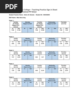 sign in sheet