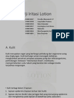 Uji Iritasi Lotion