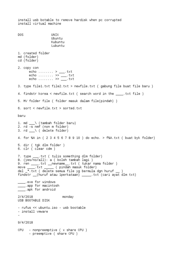 Os CMD | PDF