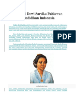 Biografi Dewi Sartika Pahlawan Pendidikan Indonesia