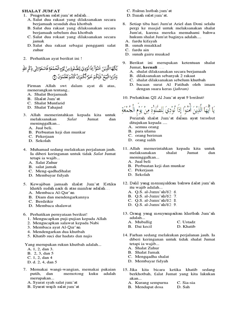 Rangkuman Uas Pai Kelas 7