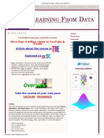 Learning From Data - Online Course (MOOC)