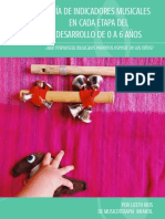 Guía musical del desarrollo infantil de 0 a 6 años