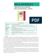 Fono 018 Prueba de Evaluacion de Conciencia Fonologica PECFO