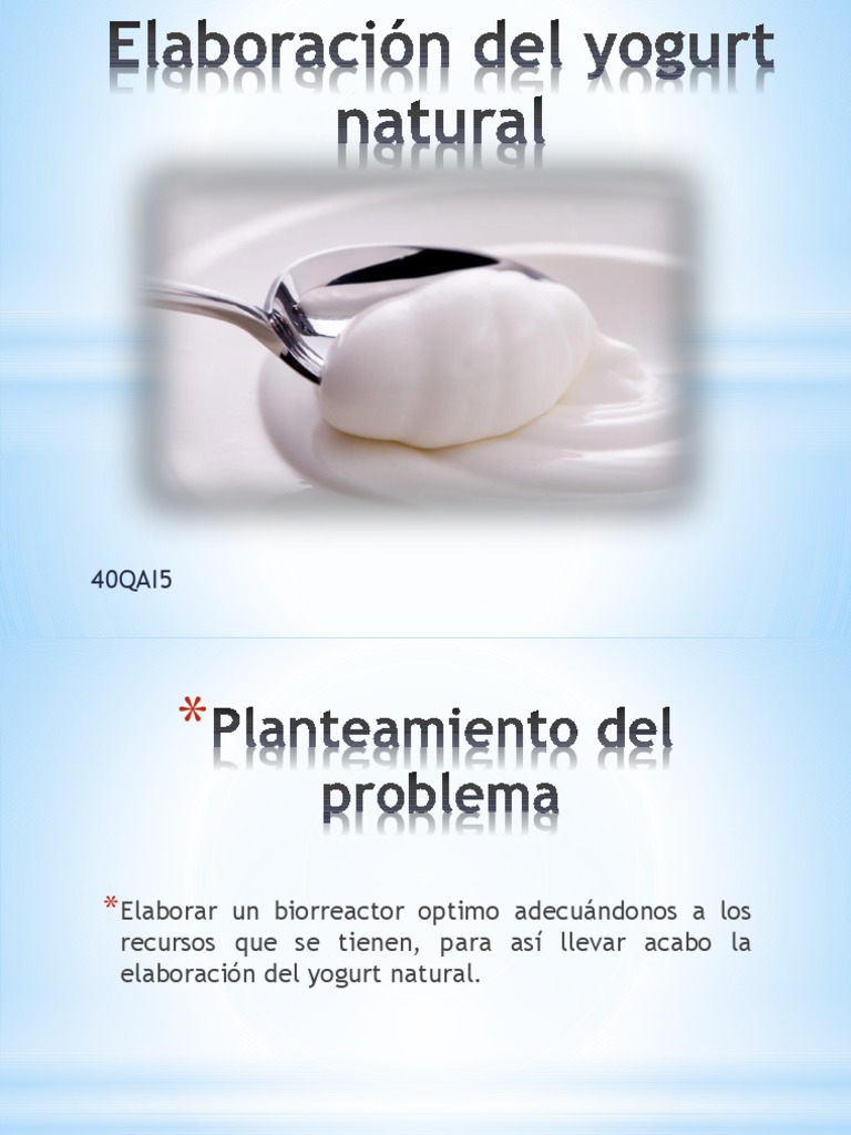 Presentacion Del Yogurt Yogur Leche