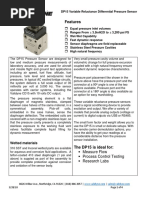 Dp15 Variable Reluctance Pressure Sensor Capable of Range Changes