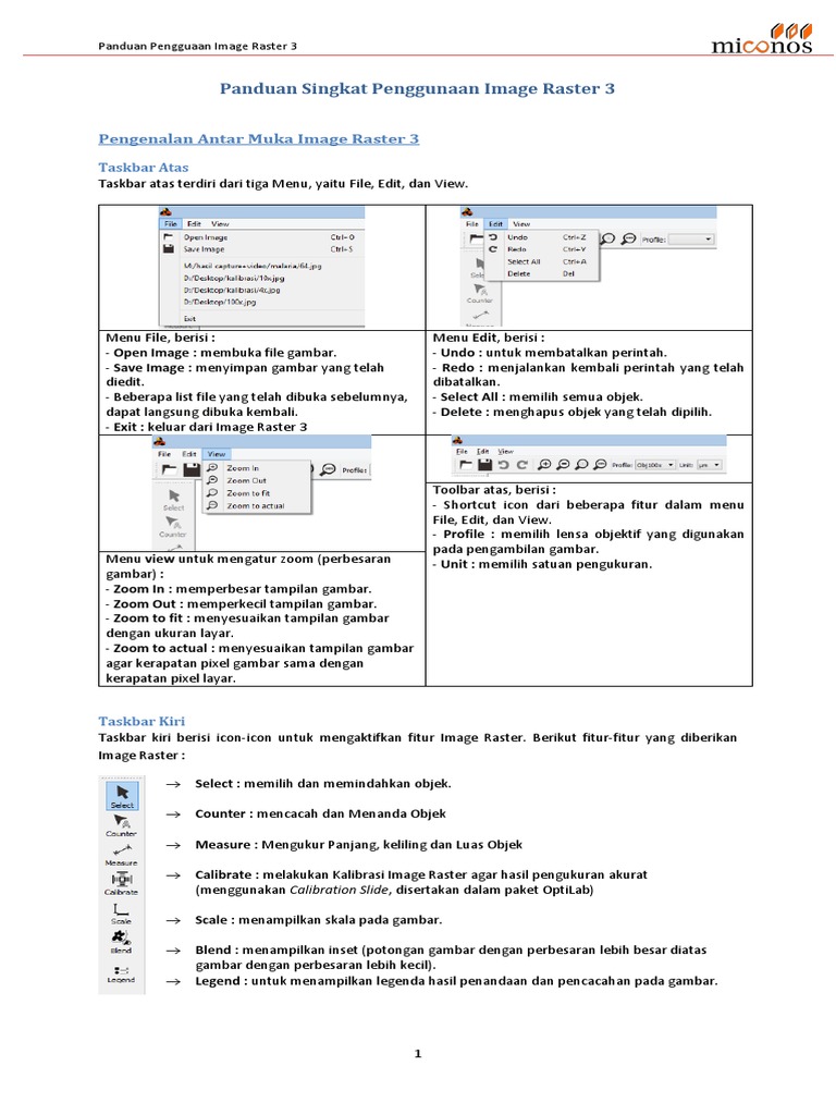Panduan Penggunaan Image Raster 3 | PDF