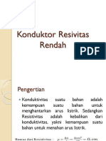 Konduktor Resivitas Rendah