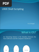 UNIX Shell Scripting: Y.V.S Prasad