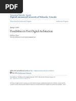 Possibilities in Post-Digital Architecture