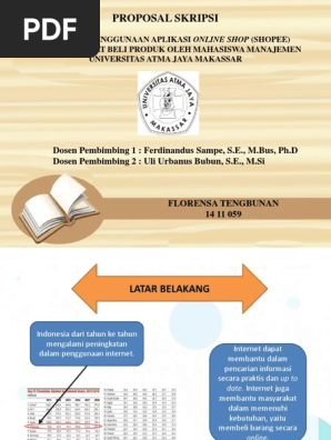 Pengaruh Penggunaan Aplikasi Online Shop Shopee Terhadap Minat Beli Produk Oleh Mahasiswa Manajemen Universitas Atma Jaya Makassar