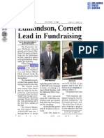 Edmondson, Cornett Lead in Fundraising: Gdia Hicdid F