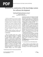 Research on Construction of the Knowledge System for Software Development