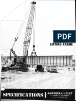 900 SERIES LIFTING CRANE SPECIFICATIONS