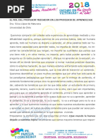 Conferencia Rol Del Docente Mediador en Los Procesos de Aprendizaje DocxUV