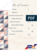 Table of Content: Amity Project