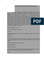 Código Procedimientos Penales