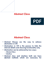 Abstract Class and Interface