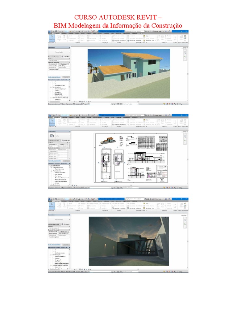 Curso Revit BIM 2016 - 62 Aulas | PDF | BIM | Autodesk Revit