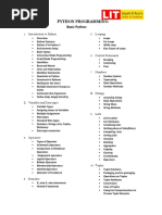 Syllabus Python