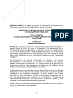 Proyecto Decreto PEF 2016