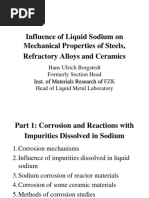 Influence of Liquid Sodium On Mechanical Properties of Steels, Refractory Alloys and Ceramics