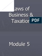 Laws of Business & Taxation