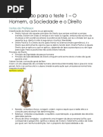 Preparação Para o Teste 1