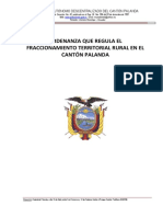 Ord. de Fraccionamiento Territorial Rural PDF