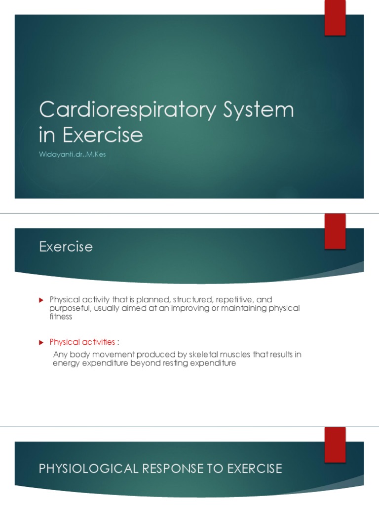 Cardiorespiratory Responses to Exercise | PDF | Breathing | Respiratory ...