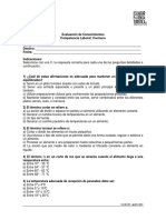 Cuestionario Cocinero PDF