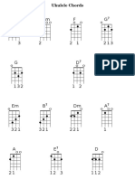 Ukulele Chord Sheet