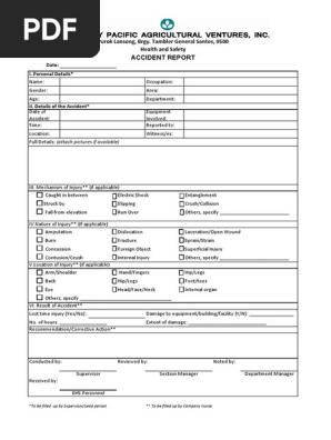 Accident Report Form