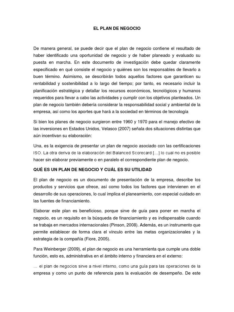 Guía Completa para Planes de Negocio | PDF | Plan de negocios | Presupuesto