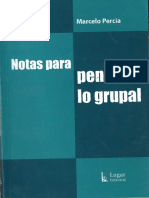 Notas para Pensar Lo Grupal - Percia