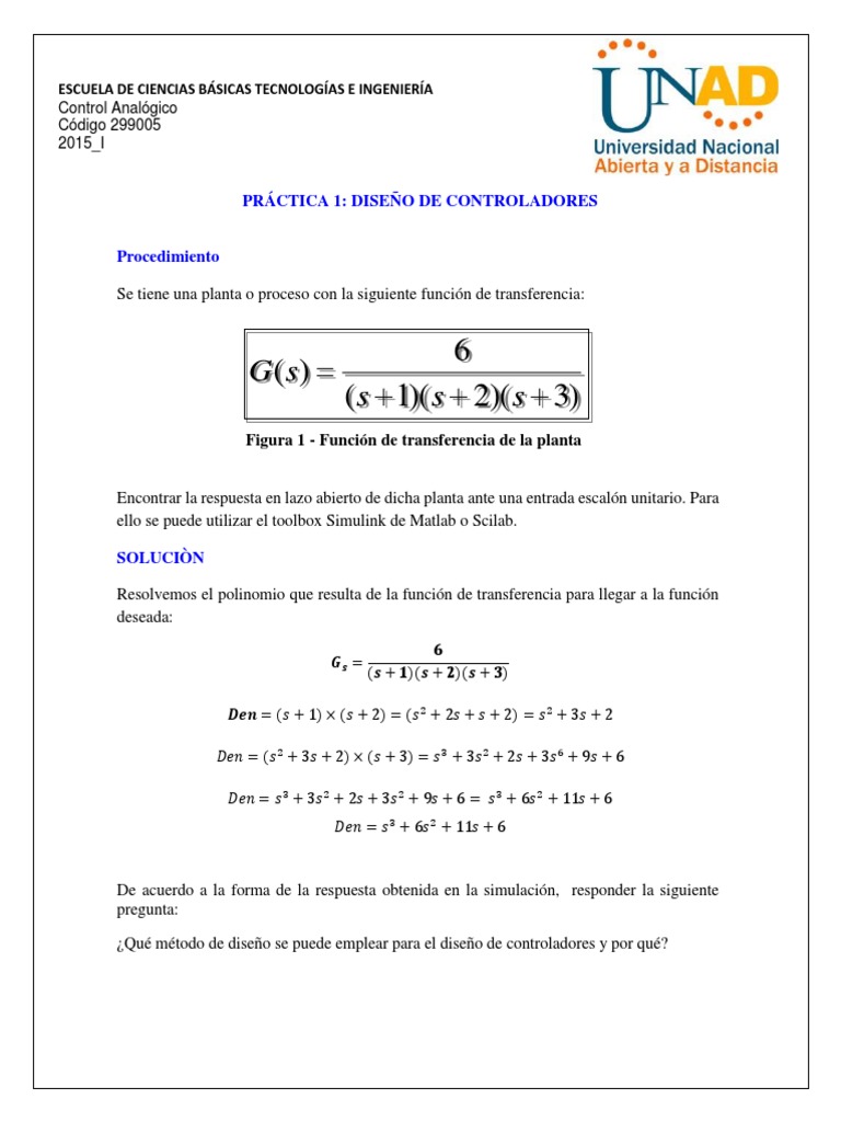 Practica 1 Control | PDF