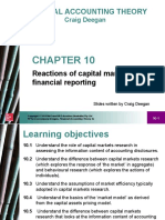 Financial Accounting Theory: Reactions of Capital Markets To Financial Reporting