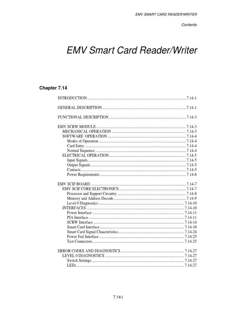 EMV Smart Card Reader/Writer Guide | PDF | Emv | Smart Card