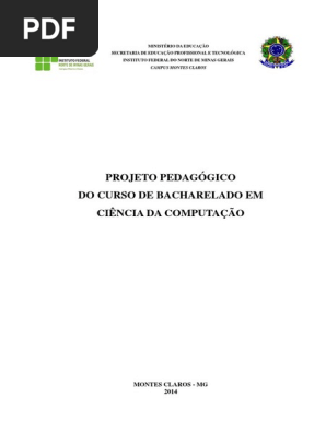 Ppc Ciencia Computacao Ifnmg 2014 Ciencia Da Computacao Brasil