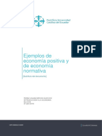 Ejemplos de Economia Positiva y Normativa