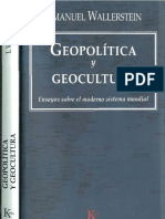 Wallerstein Inmanuel. Geopolitica y Geocultura PDF