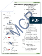 Formulario Transformadas Integrales MAT-315 PDF