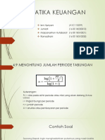 Matematika Keuangan Kelompok 6