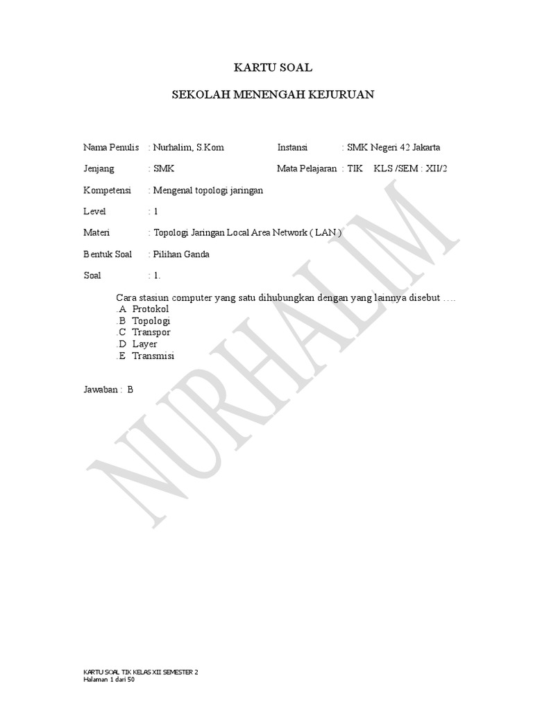 kartu soal kelas xii 2 1 doc kartu soal kelas xii 2 1 doc