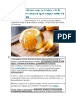 8 beneficios de la cáscara de naranja