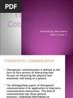 Download Therapeutic Communication techniques presentation by Mae Lyn Caberte SN37851727 doc pdf