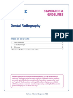 Dental Radiography Standards and Guidelines