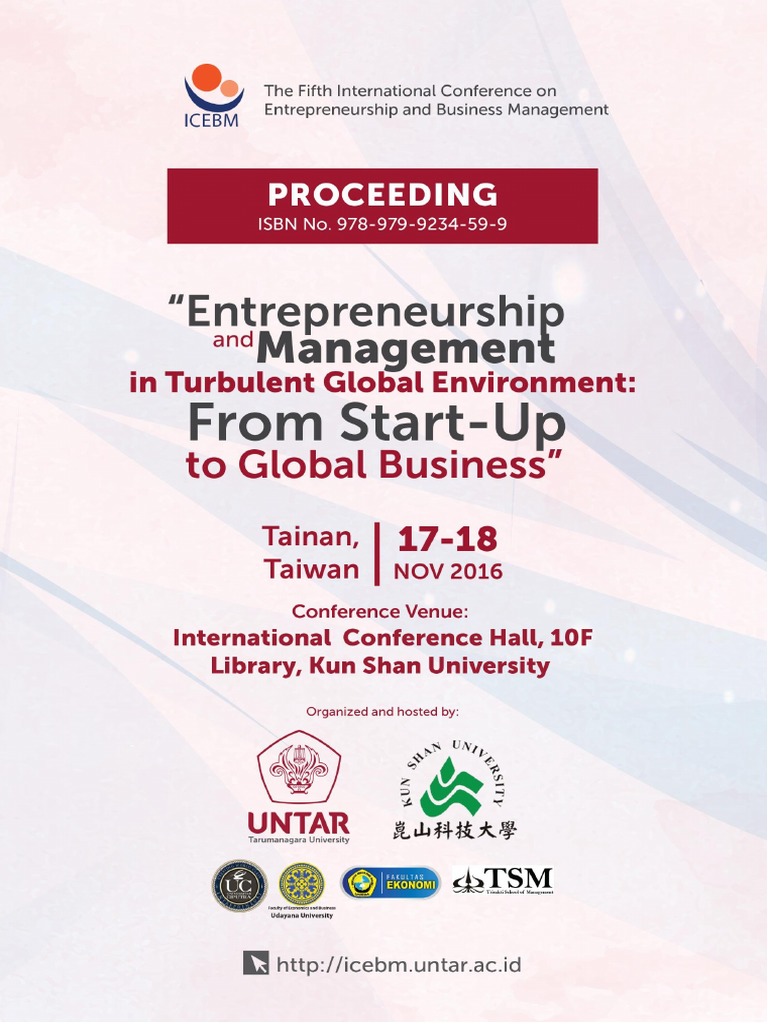 Proceeding ICEBM 2016 | PDF | Entrepreneurship | Small And Medium